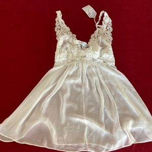 NWT Lace Chemise In Bloom by Jonquil Ivory Women Size S